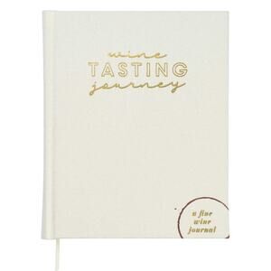 Wine Tasting Journal & 6 Wine Glass Charms Set Guide to Wine Tasting Hardcover